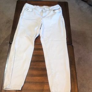Light grey stretch jeans size 14 curvy skinny leg